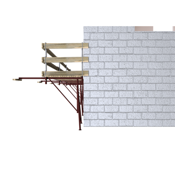 Scaffolding plank | made of wood | Variety class S10 | Dimensions: 45 x 240 mm | Length: 4500 mm